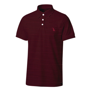 Collegiate Palms Polo - Garnet/Black