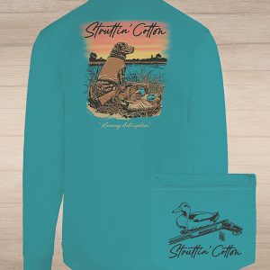 Ready for Action LS Tee - Outerbanks Teal