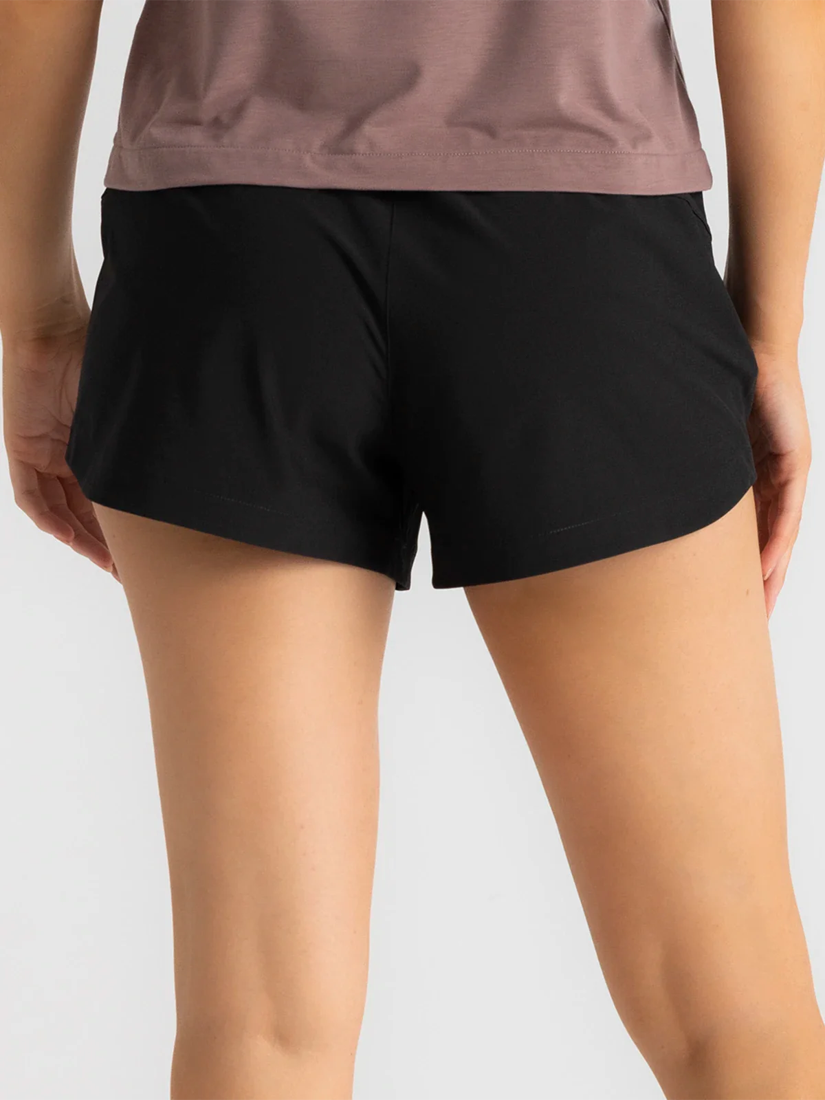 Women's Bamboo-Lined Active Breeze Short 3" - Black - Image 3