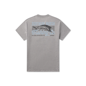 FieldTec™ Pro Heathered Tee - Fishing Co- Midnight Gray