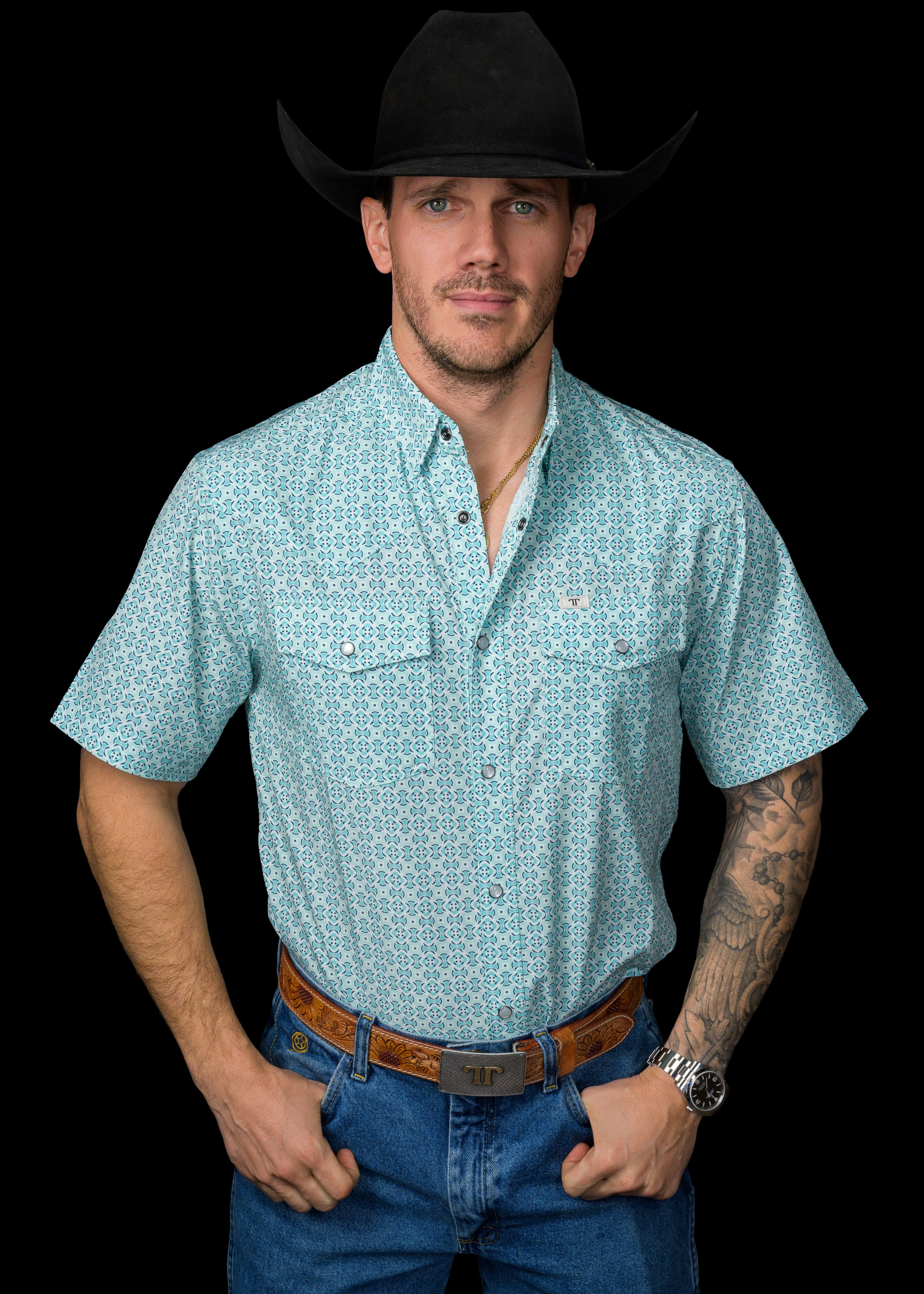 The Pierce - Short Sleeve Pearl Snap Shirt