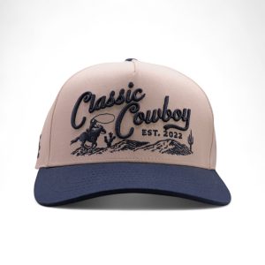 The Frontier Hat - Navy & Cream