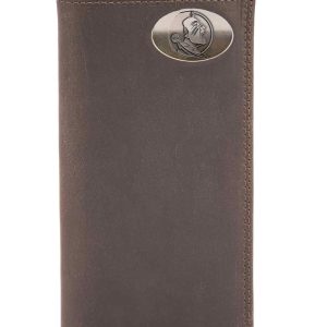 FSU Light Brown Crazy Horse Roper Wallet