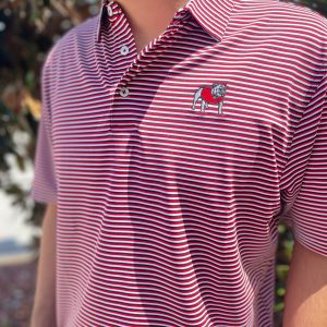 Bulldog Performance Polo - Black/Red/White