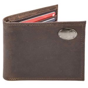 Georgia Southern Light Brown Crazy Horse Bifold Wallet