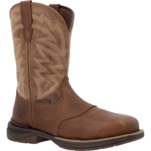 Georgia Boot Aero LT Square Toe 11" Pull-On Western Carbon Toe Boot – Brown/Tan