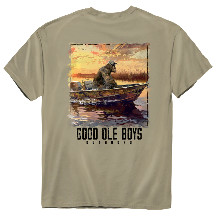 Bigfoot Marsh Boat Tee - Sand