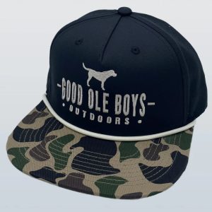 Arched Lab Performance Rope Hat - Black/Camo