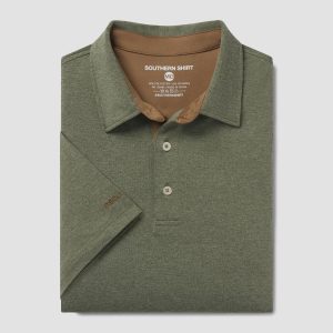 Grayton Heather Polo - Thyme