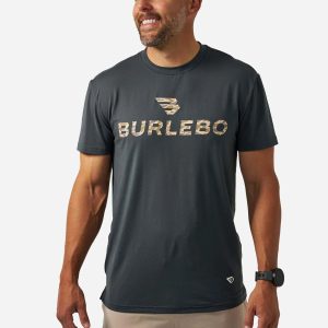 Go To Tee - Flying B Logo - Gun Metal Grey & Gauge Camo