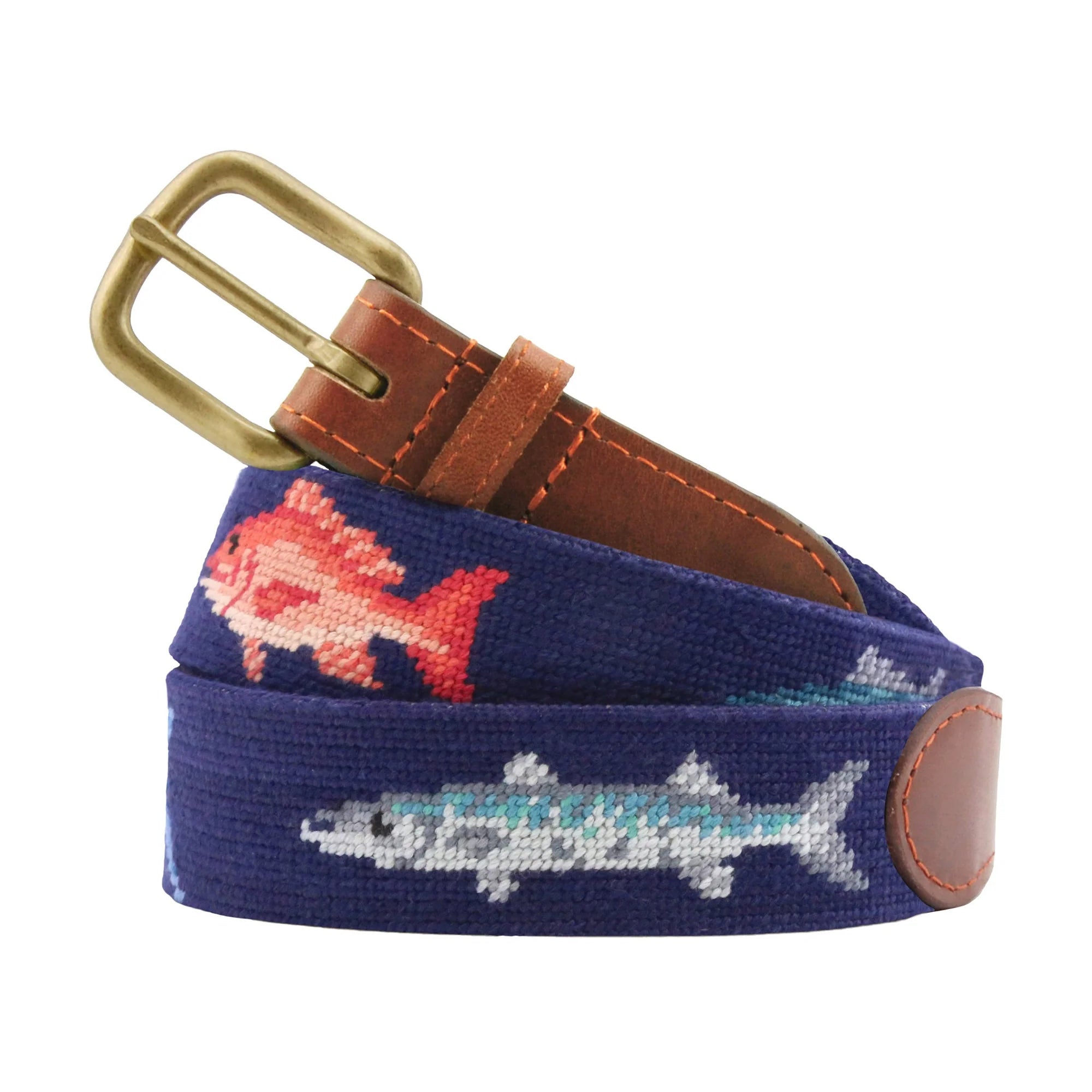 Gulf Coast Fish Belt - Dark Navy