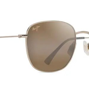 ‘Ōlali Asian Fit Shiny Light Gold with Greyish- Green w/ HCL® Bronze Lenses