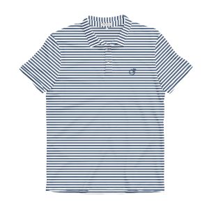 Navy & White Heathered Classic Performance Polos