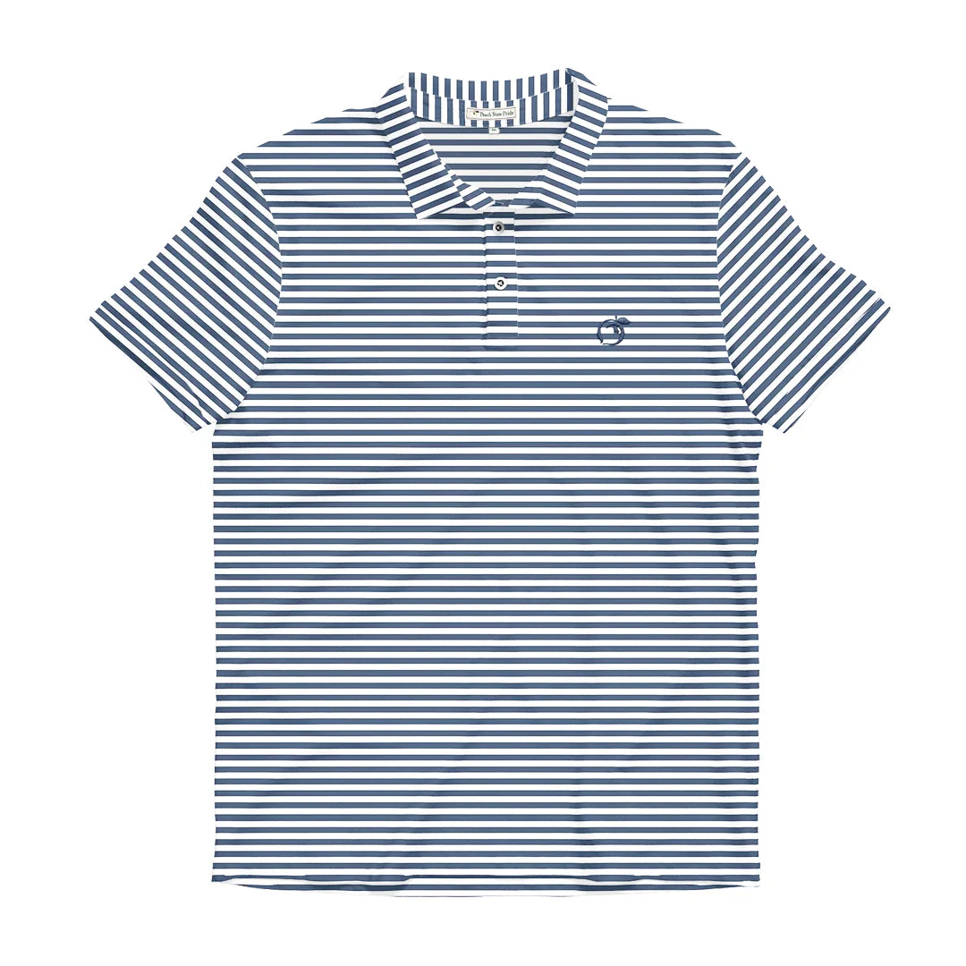 Navy & White Heathered Classic Performance Polos