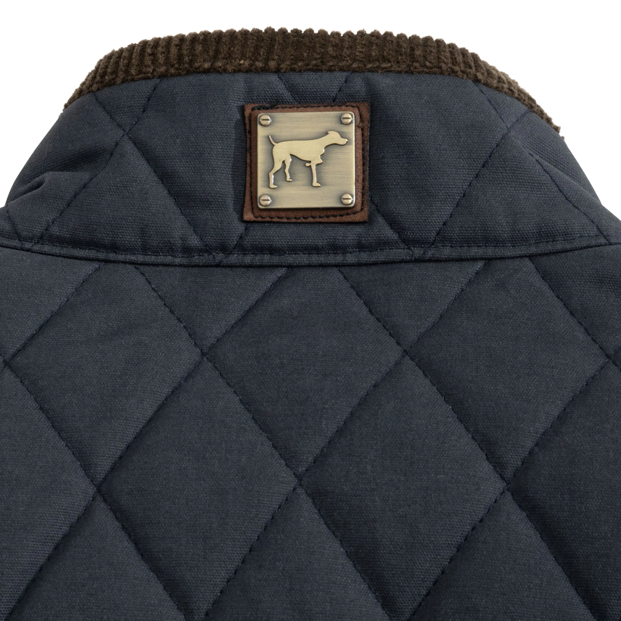 Heritage Wax Cotton Vest Navy - Image 5