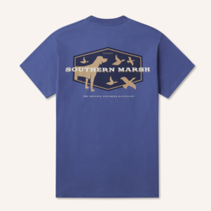 Branding Collection Tee - Hunting Dog - Bluestone