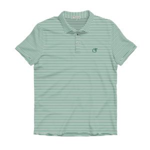 Pine Green & White Heathered Jasmine Performance Polo