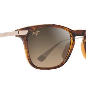 Mana'Olana Shiny Dark Havana & Gold w/ HCL® Bronze Lenses