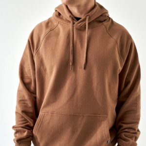 Fleece Hoodie - Heather Brown