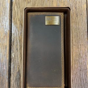 USA Flag Vintage Tan Roper Wallet