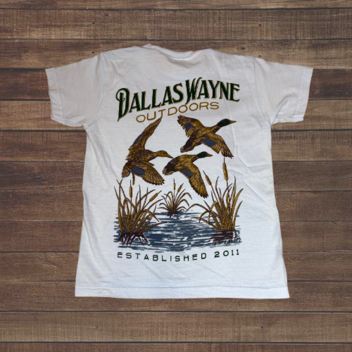 Youth Dallas Wayne Field Tee - Marsh Flight - Chambray
