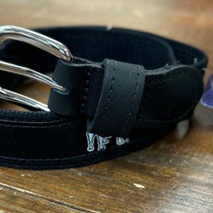 Ribbon Belt - UGA Standing Bulldog Black