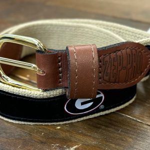 Ribbon Belt - UGA Black Oval G