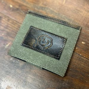 Wax Canvas Koozie Burnished Leather - Cotton