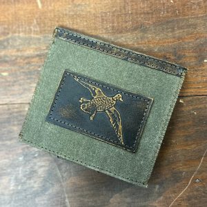 Wax Canvas Koozie Burnished Leather - Mallard