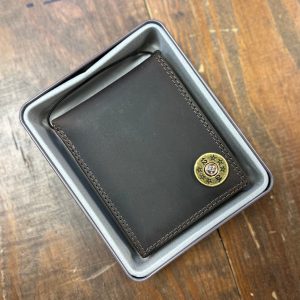 Light Brown Crazy Horse Bifold Wallet - Shotshell