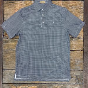 Cotton Performance Polo - Grey Check