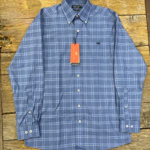Calabash Performance Dress Shirt - French Blue/Blue