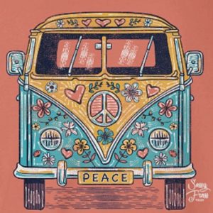 Peace Van Tee - Pink