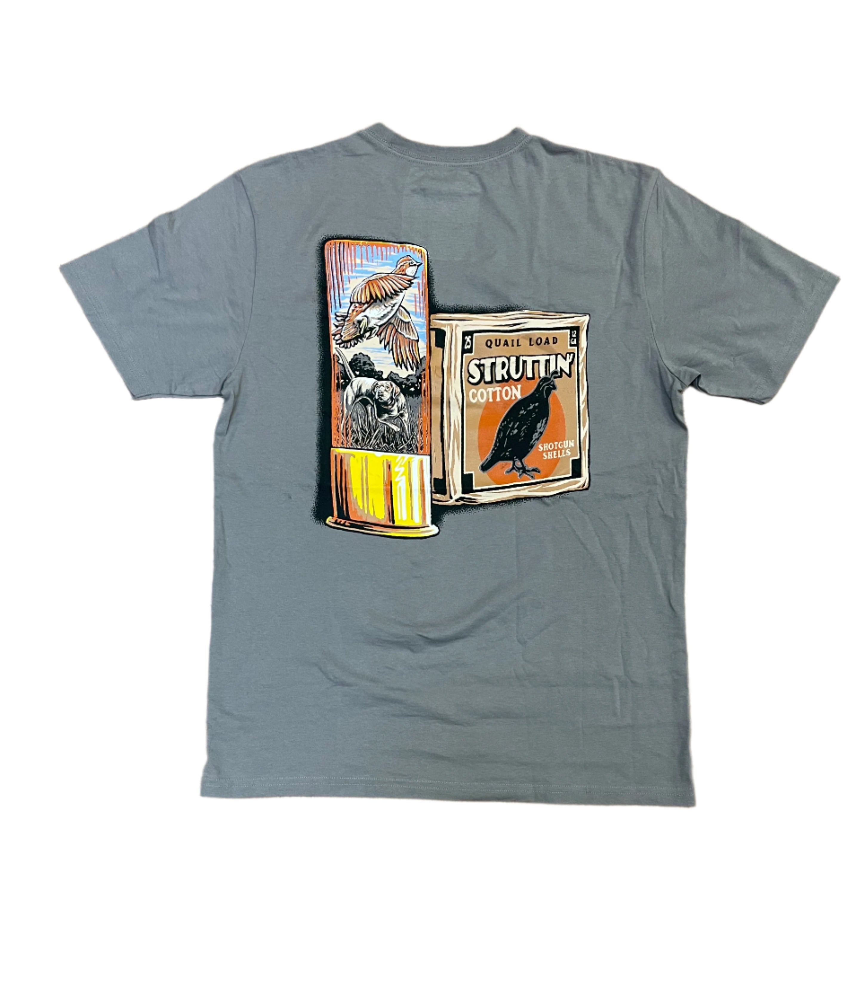 Quail Loads Tee - Hurricane Grey