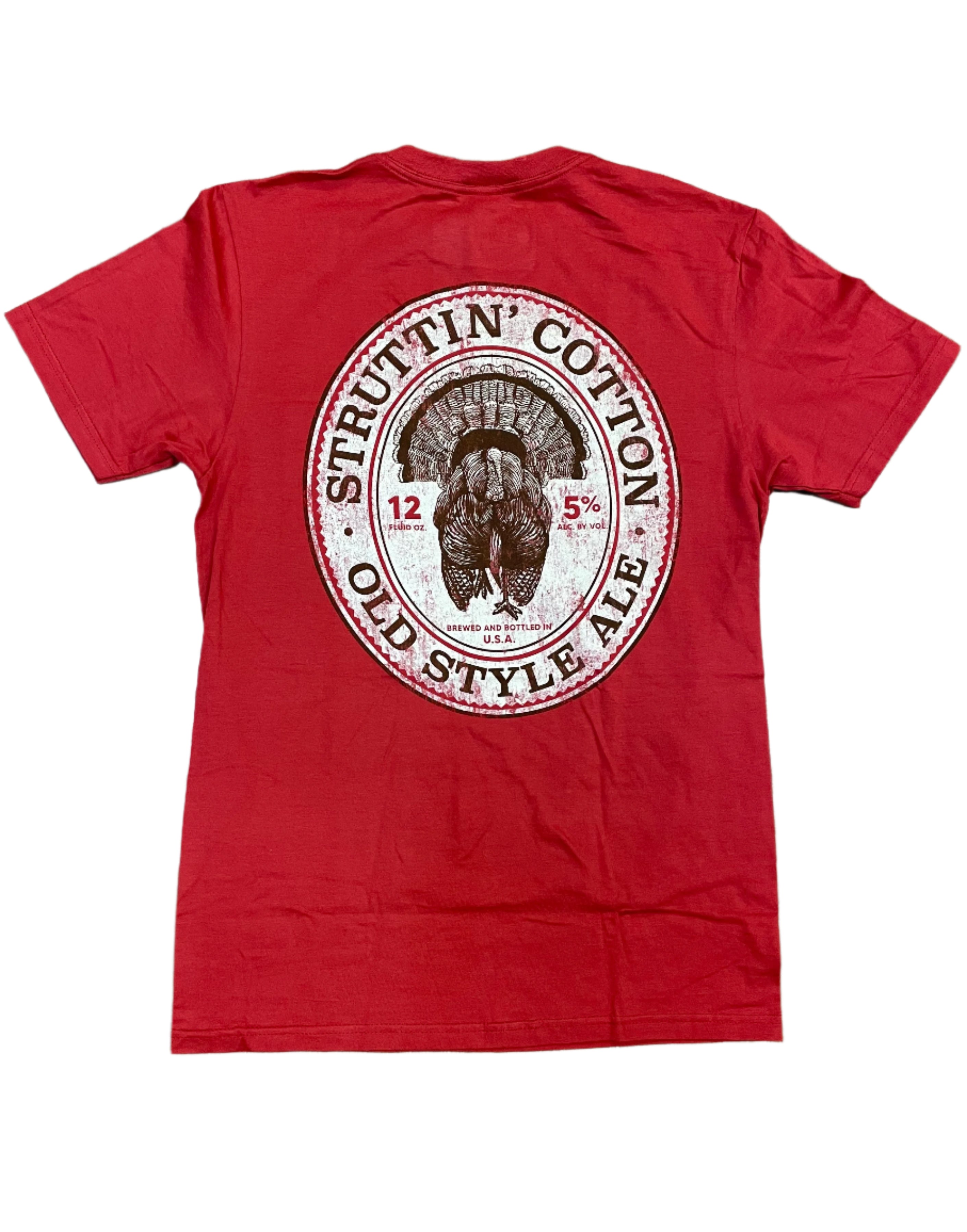 Old Style Turkey Ale Tee - Lighthouse Red