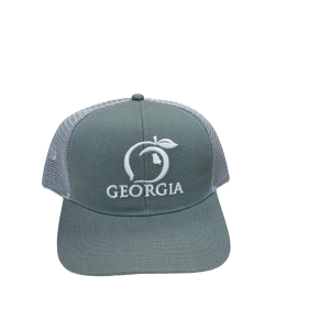 Original Georgia Peach Mesh Back Trucker - Dark Sage & Gray