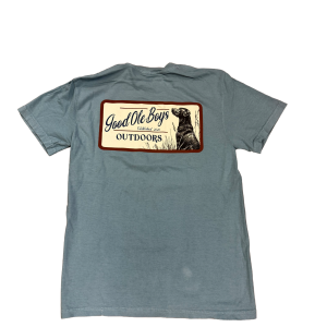 Black Lab Rectangle Logo Tee - Saltwater
