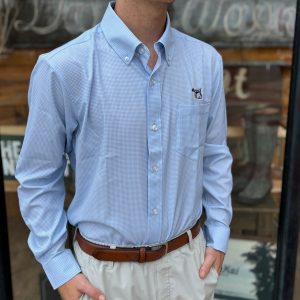 Dallas Wayne Pointer Button Up - Cornflower