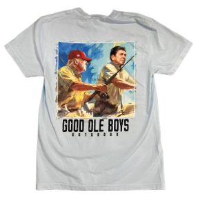 Trump Reagan Fishing Tee - Chambray