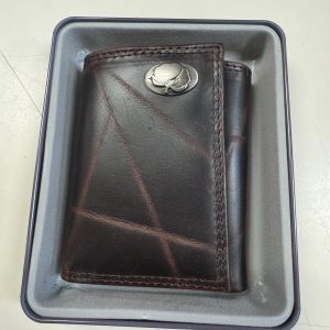 Wrinkle Leather Trifold Wallet - Cotton Concho