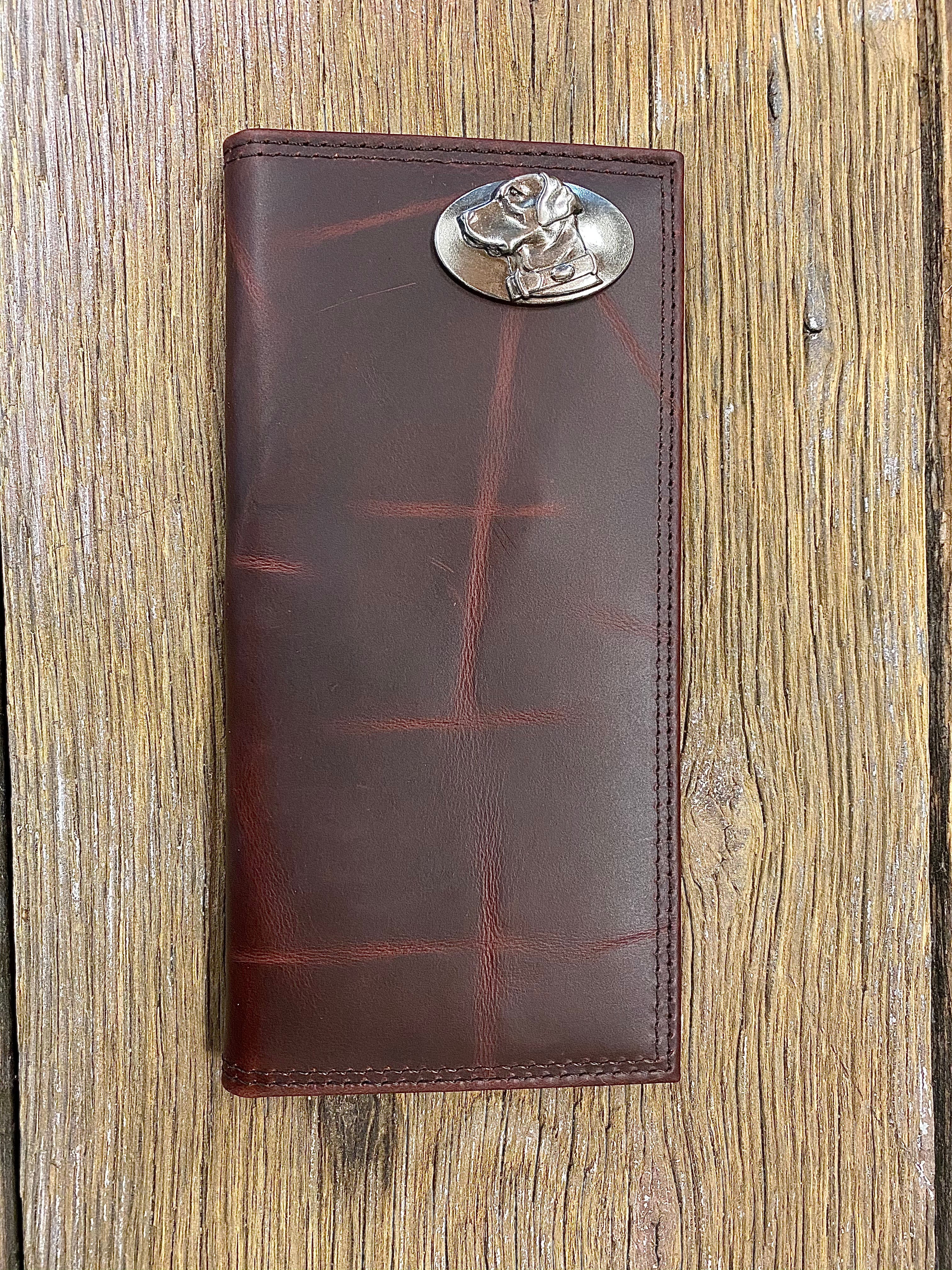 Wrinkle Leather Roper Wallet - Lab Concho