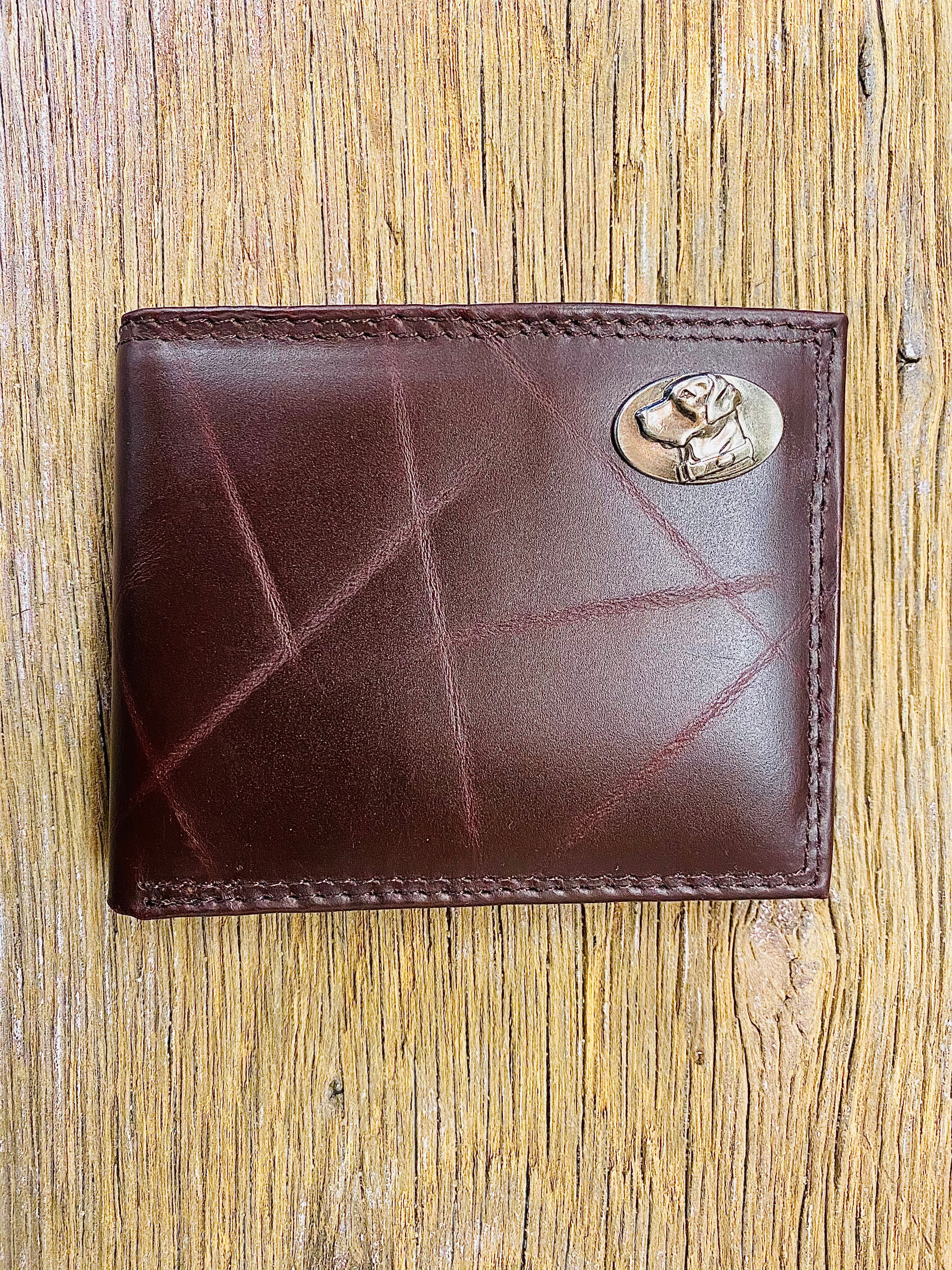 Wrinkle Leather Bifold Wallet - Lab Concho