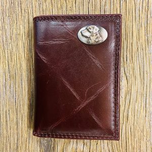 Wrinkle Leather Trifold Wallet - Lab Concho