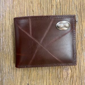 Wrinkle Leather Bifold Wallet - Peanut Concho