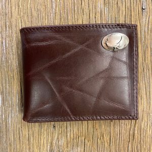 Wrinkle Leather Bifold Wallet - Cotton Concho