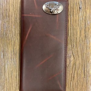 Wrinkle Leather Roper Wallet - Buck Concho
