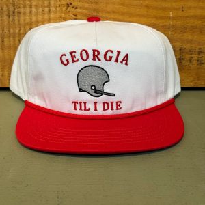 Georgia Til I Die 84 Cotton Hat - White & Red