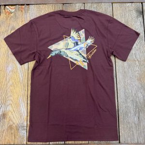 Short Sleeve Tee - Pintail Triangle Duck - Maroon