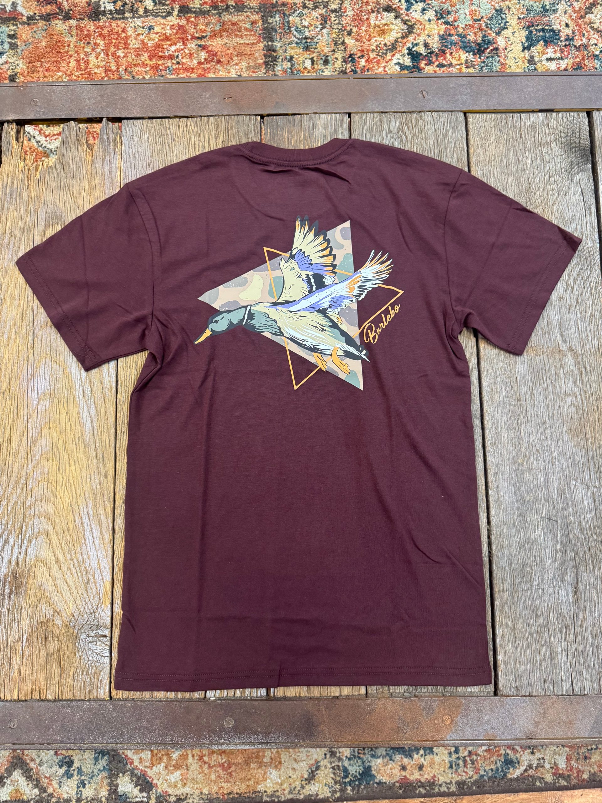 Short Sleeve Tee - Pintail Triangle Duck - Maroon