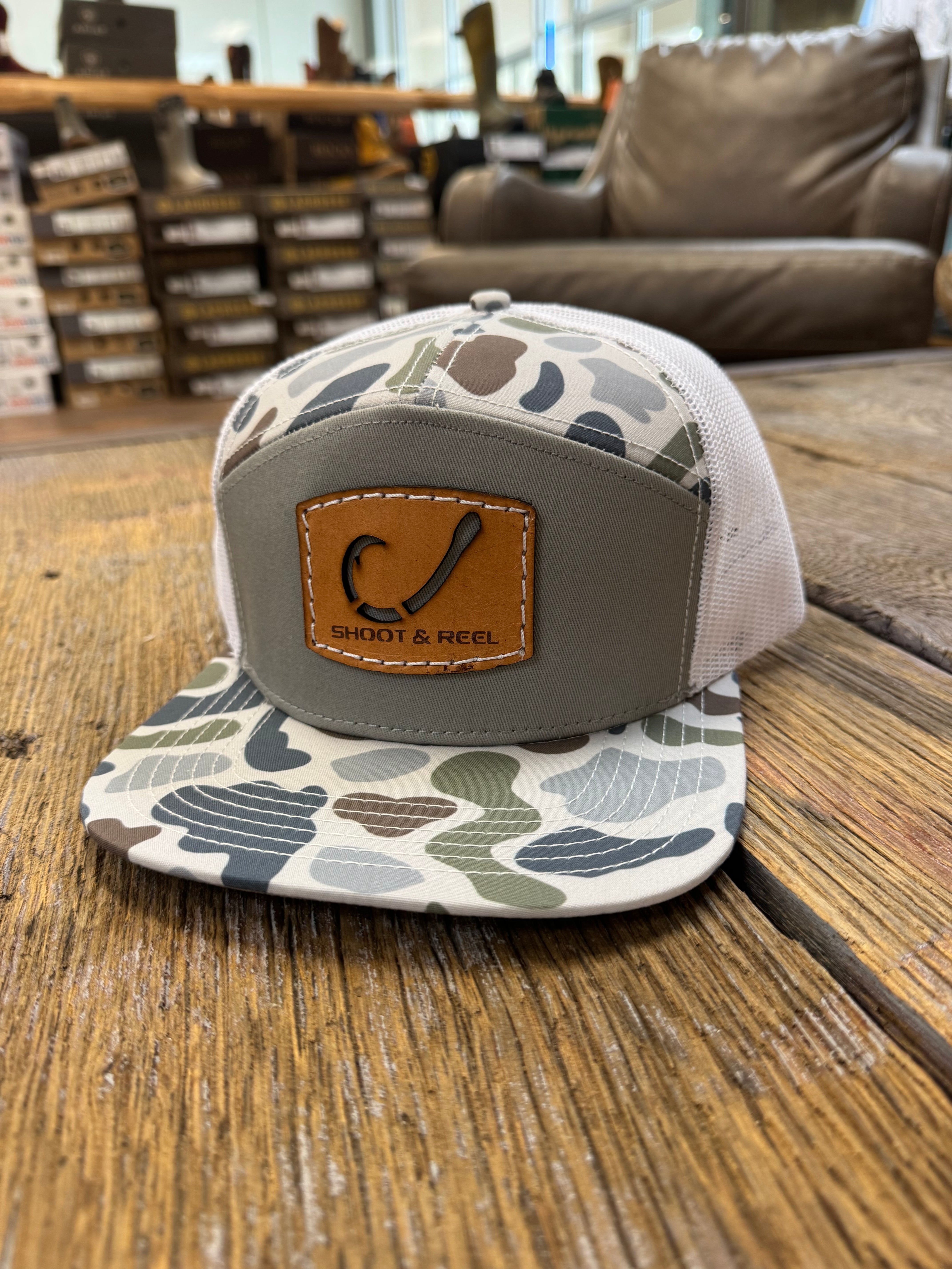 Hook Cut Out Patch (Flatbill) - Brakish/White